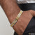 Stylish design best quality golden & silver color bracelet