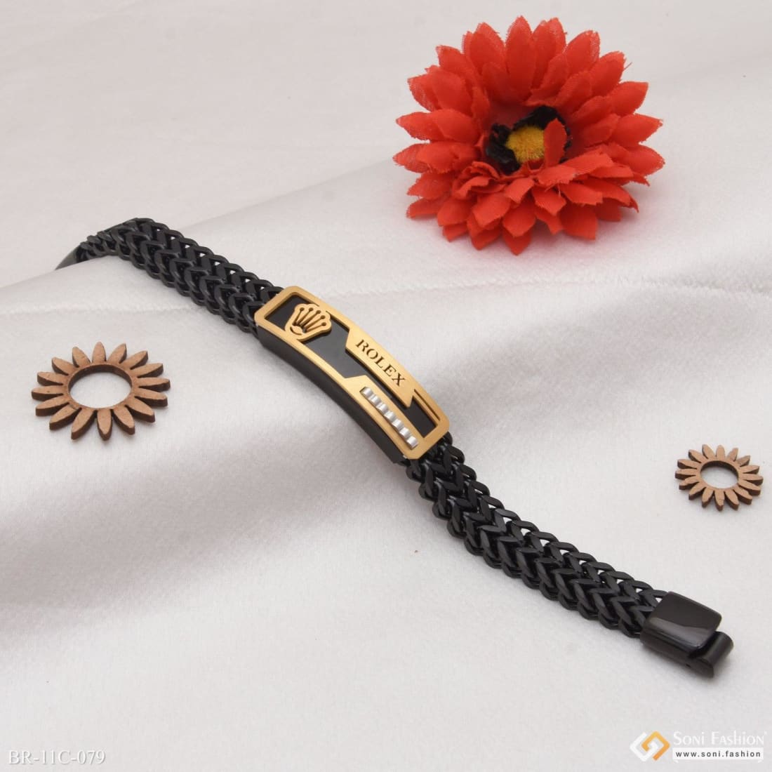 18k Gold Gent's President Jubilee Bracelet 16MM Wide 8 Inches | Sarraf.com