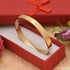 Zig - Zag Superior Quality Graceful Design Golden Color Kada for Men - Style A860