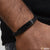 Superior quality hand-crafted design black color bracelet
