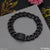 Superior quality hand-finished design black color bracelet