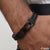 Superior quality hand-finished design black color bracelet