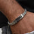 Superior quality hand-finished design silver color bracelet