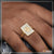 Triangle With Diamond Sophisticated Design Gold Plated Ring