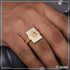 Turtle with Diamond Finely Detailed Design Gold Plated Ring for Men - Style B037