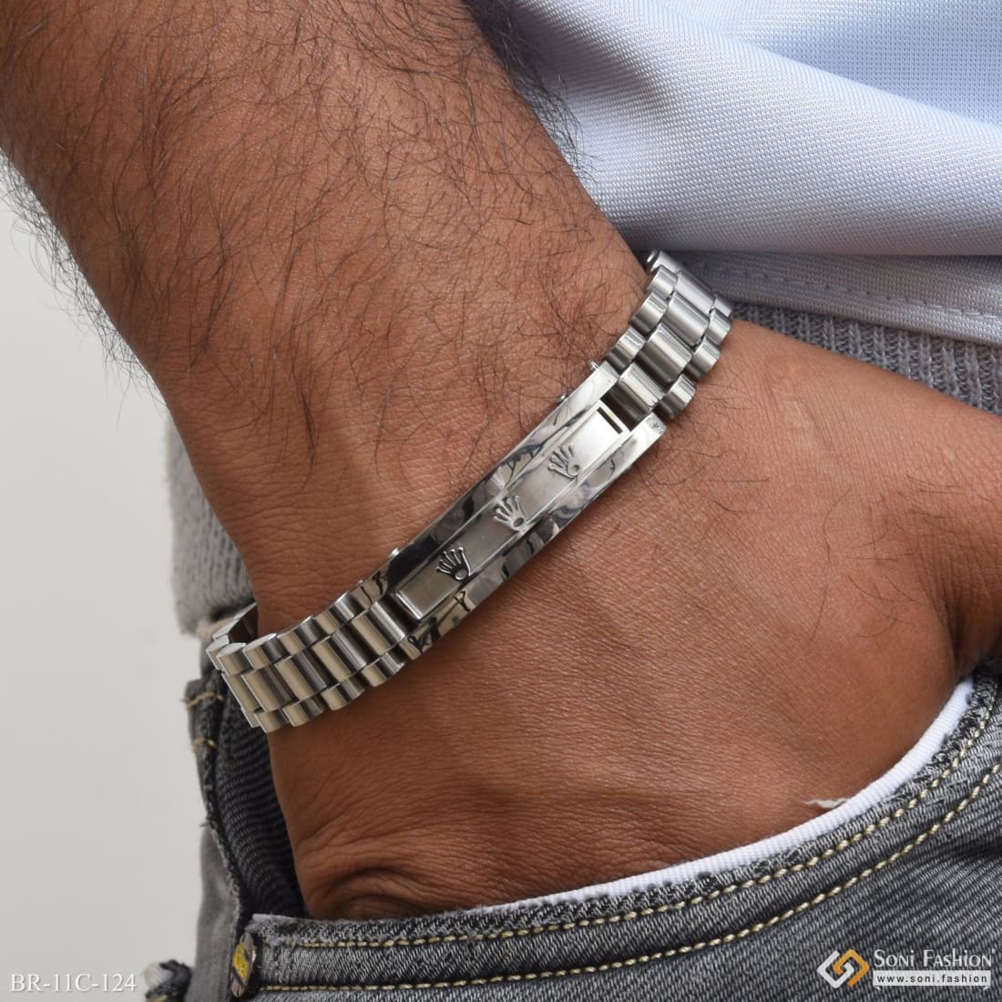 Executive Exclusive - silver - Paparazzi MENS bracelet – JewelryBlingThing