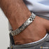 Unique Design Premium-grade Quality Silver Color Bracelet For Men - Style C124