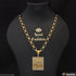 Jay Vihat Maa Fabulous Design Gold Plated Chain Pendant Combo for Men (CP-C313-A188)
