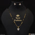White Stone Eye-catching Design Gold Plated Mangalsutra Set For Women - Style A355