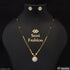 White Stone Graceful Design Gold Plated Mangalsutra Set For Women - Style A354