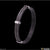 Wire-line silver & black stainlesss steel bracelet kada