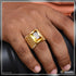 Yellow Stone with Diamond Exceptional Design High-Quality Ring for Men - Style A928