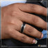Black & Silver Attention-getting Design High Quality Ring For Men - Style B218