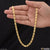 1 Gram Gold Forming Nawabi Fashionable Design Gold Plated Chain for Men - Style B500