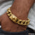 Skull Stunning Design Superior Quality Golden Color Bracelet for Men - Style B952