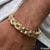 Classic Design Superior Quality Golden & Silver Color Bracelet For Men - Style B954