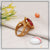 1 Gram Gold Plated Red Stone with Diamond Fashionable Design Ring - Style A882