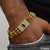 1 Gram Gold Plated Ganpati Finely Detailed Design Rudraksha Bracelet - Style B967