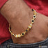 1 Gram Gold Plated Rudraksh in Round Best Quality Bracelet for Men - Style B986