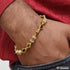 1 Gram Gold Plated Rudraksh Best Quality Attractive Design Bracelet - Style B989