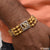 1 Gram Gold Plated Om with Diamond Glamorous Design Bracelet for Men - Style C002