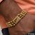 1 Gram Gold Plated Swastik with Diamond Best Quality Bracelet for Men - Style C006