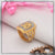 1 Gram Gold Plated Om with Diamond Best Quality Durable Design Ring - Style A940