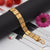 1 Gram Gold Forming 2 Line Star Nawabi Finely Detailed Design Bracelet - Style C009