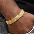 1 Gram Gold Plated Round with Diamond Sophisticated Design Bracelet - Style C024