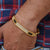1 Gram Gold Plated Ganpati with Diamond Glamorous Design Bracelet - Style C027