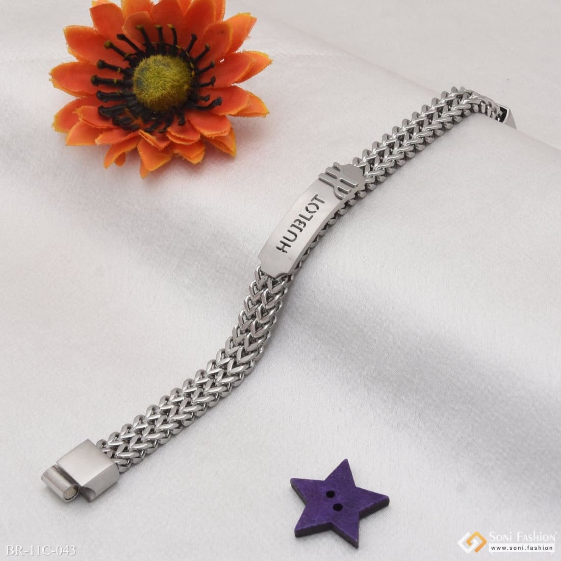 925 Sterling Silver Cuban Chain Bracelet Lenght 7