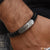 Exceptional Design High-Quality Silver & Black Color Bracelet for Men - Style C046