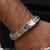 3 Round Best Quality Durable Design Silver Color Bracelet for Men - Style C052