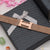 H Iniatial 4 Line Finely Detailed Design Rose Gold Bracelet for Men - Style C069