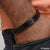 Crown Unique Design Premium-Grade Quality Black Color Bracelet for Men - Style C075