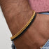 2 Line Superior Quality Graceful Design Black & Golden Color Bracelet - Style C211