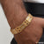 1 Gram Gold Plated 2 Line Heart Fashionable Design Bracelet for Men - Style C251