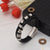 Superior Quality Graceful Design Silver & Black Color Bracelet for Men - Style C273