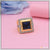 1 Gram Gold Forming Blue Stone With Diamond Glamorous Design Ring - Style B004