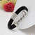 Cool Design Superior Quality Silver & Black Color Bracelet for Men - Style C277