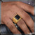 1 Gram Gold Plated Black Stone Exciting Design High-Quality Ring - Style B120