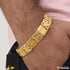 1 Gram Gold Plated 2 Line Nawabi Gorgeous Design Bracelet for Men - Style C325