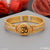 1 Gram Gold Plated Om with Diamond Sophisticated Design Kada for Men - Style A939
