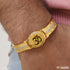 1 Gram Gold Plated Om with Diamond Sophisticated Design Kada for Men - Style A939