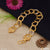 1 Gram Gold Plated Round Linked Glamorous Design Bracelet for Men - Style C425