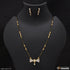 1 Gram Gold Plated With Diamond Cool Design Mangalsutra Set For Women - Style A170