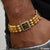 1 Gram Gold Plated Ganpati with Diamond Delicate Design Bracelet for Men - Style B969