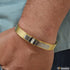 Roman Number Best Quality Attractive Design Golden Color Kada for Men - Style A842