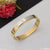 Roman Number Best Quality Attractive Design Golden Color Kada for Men - Style A842