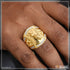 1 Gram Gold Plated Jaguar with Diamond Glittering Design Ring for Men - Style B261